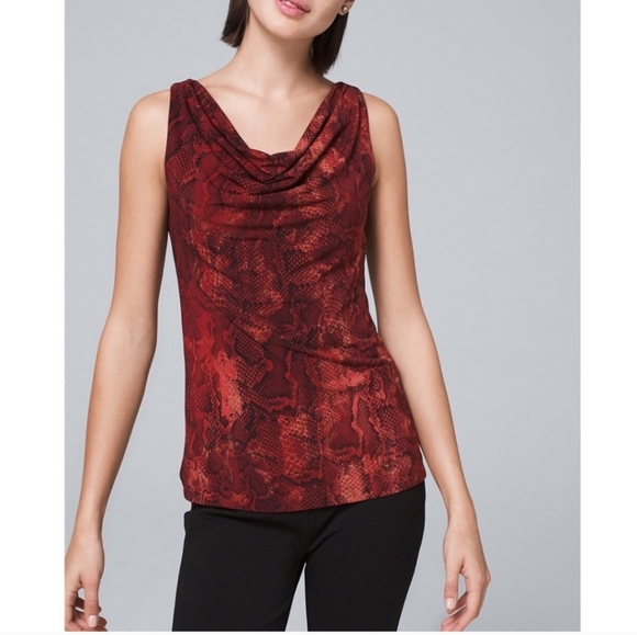 White House Black Market | Python-Print Top - Picture 8 of 16